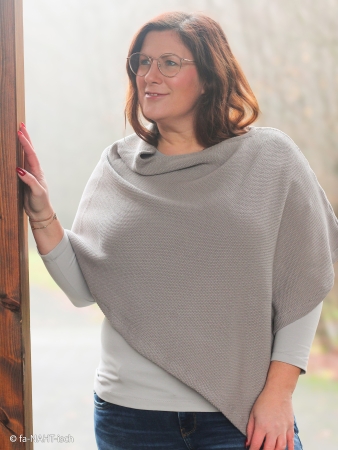 Strickstoff - Elisa - Baumwolle - hellgrau